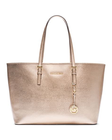 michael kors jet set pale gold|michael kors purse jet set.